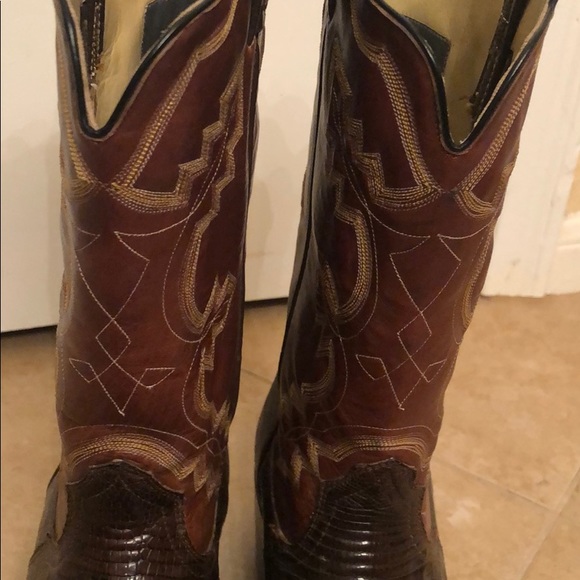 Custom made lizard cowboy western boots - Picture 3 of 8